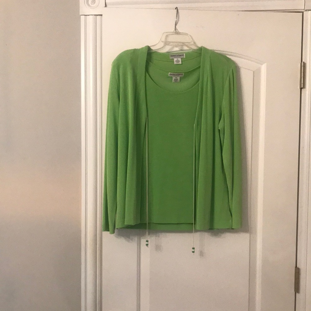 3piece…long skirt, short sleeve top and jacket